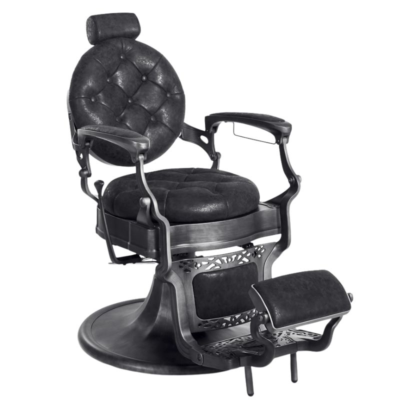 Barber chair black Clint main view 