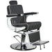 Barber chairs karl black barbering chair front view of seat 