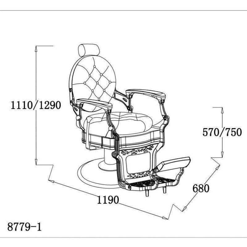 barber chair kirk Rs sizes 