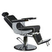 barber chairs karl black barbering chair extended view 