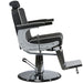 barber chairs karl black barber chair side view