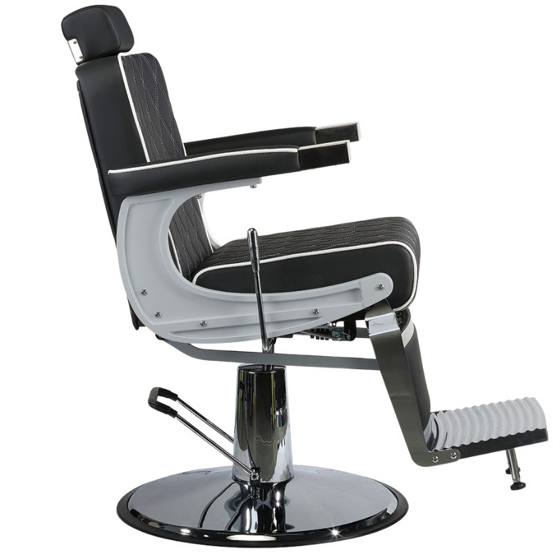 barber chairs karl black barber chair side view