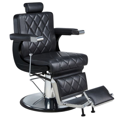 Black barber chair dave main view 