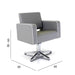 Grey Salon Styling Chair Dune dimensions