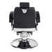 Black barber chair hugo rear view 