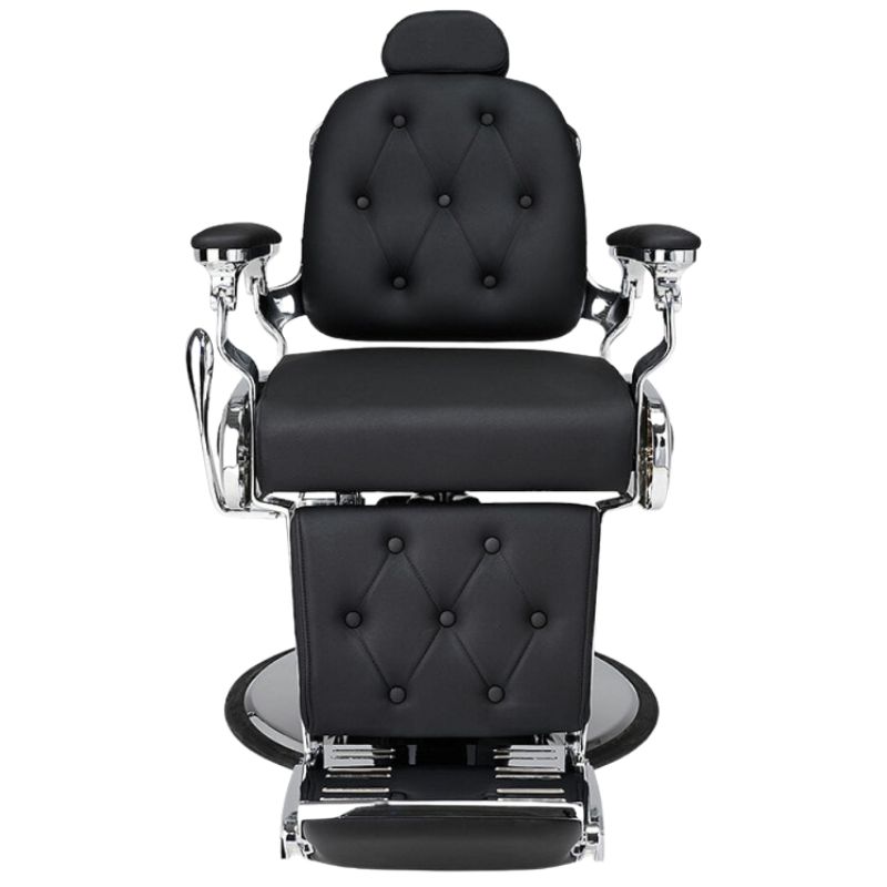 Barber Chair Lion black front view