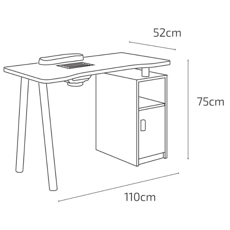 manicure table side view 