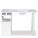 rear view white manicure table 