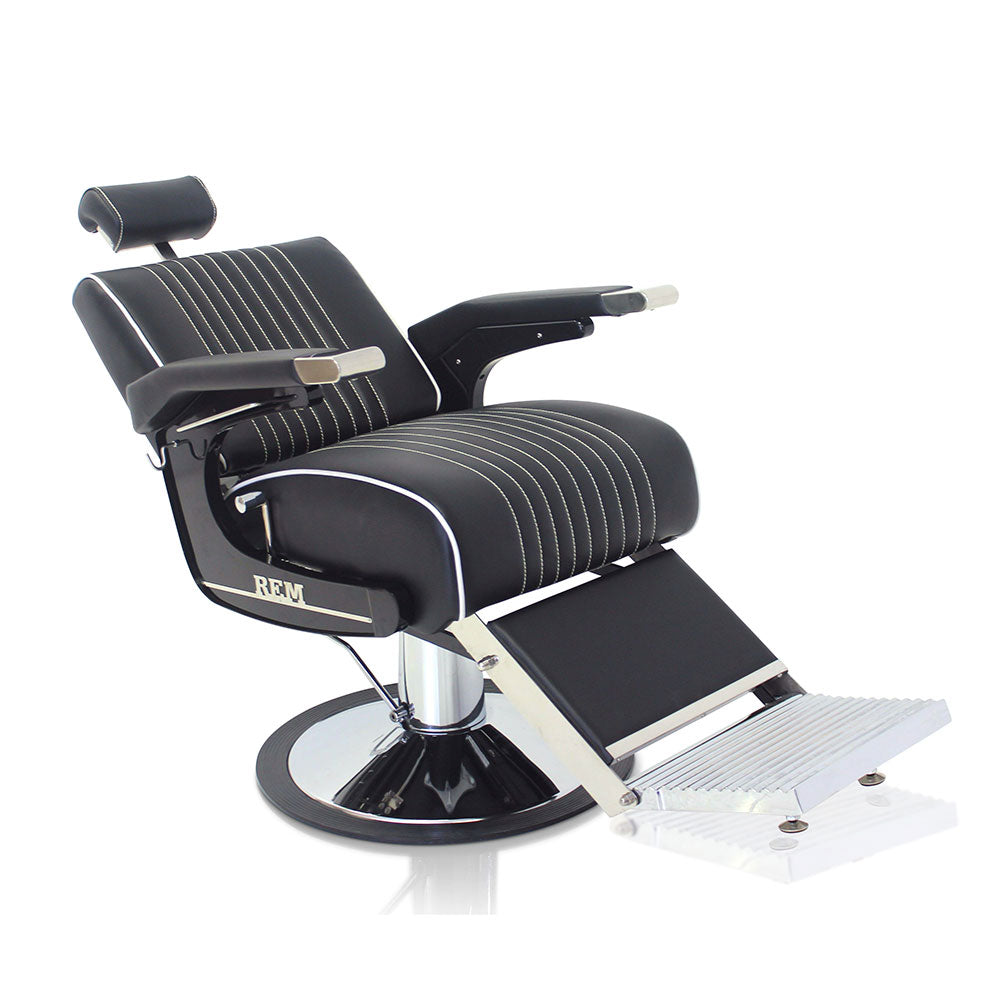 REM black barber chair voyager select