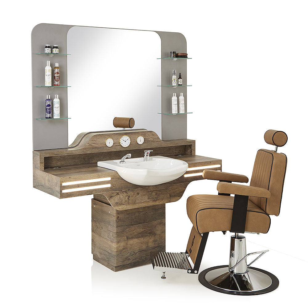 REM mirrored barber station cadillac