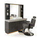 Rem Barber unit black storage