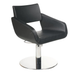 Black Salon Chair Silver base