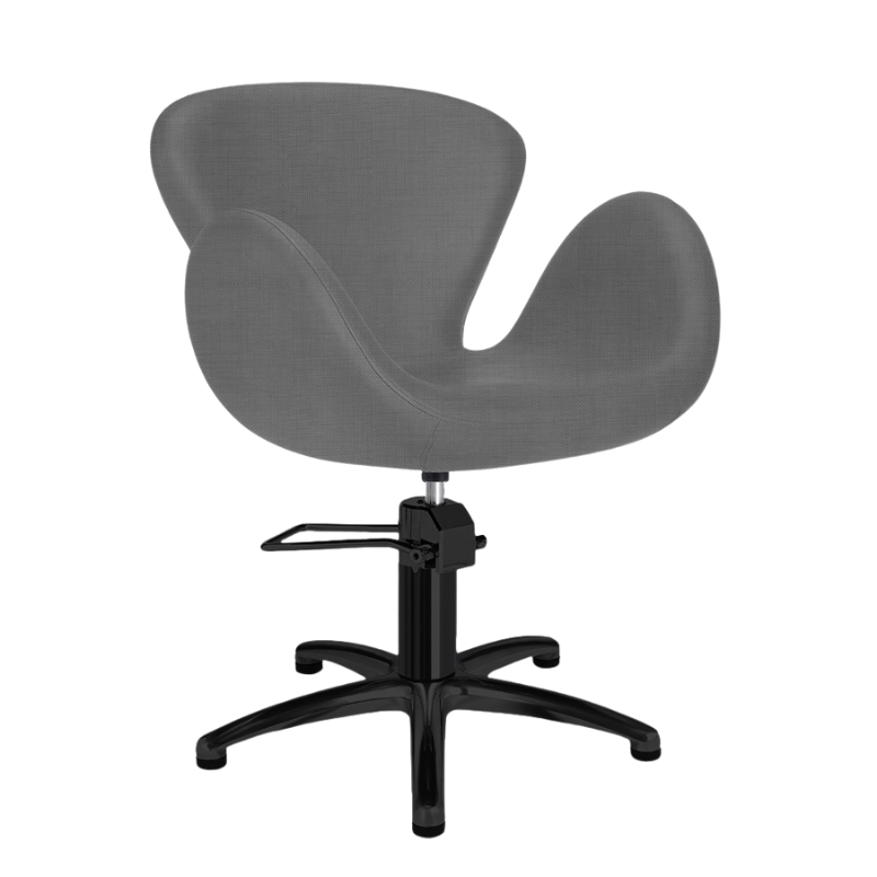 Salon Chair Chloe Grey Black Star Base