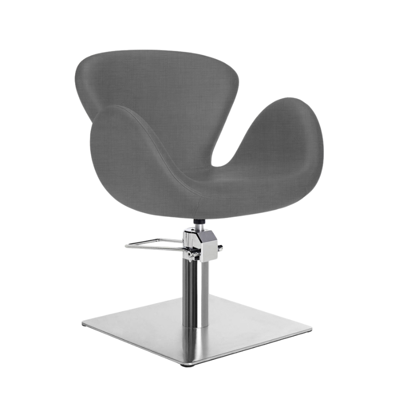 Salon Chair Chloe Grey Square Base