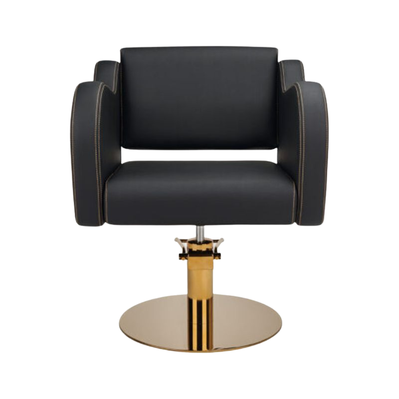 Salon Chair Black Gold