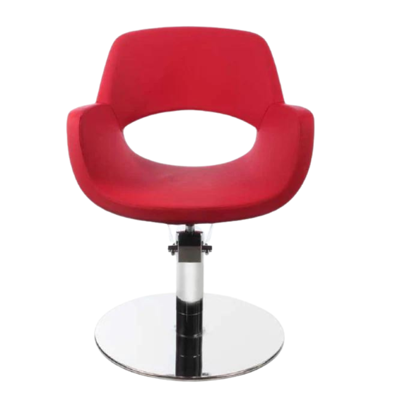 Salon Chair Isoka Red Front view