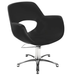 Salon Chair Isoka Black Silver base