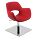 Salon Chair Red Isoka Silver base