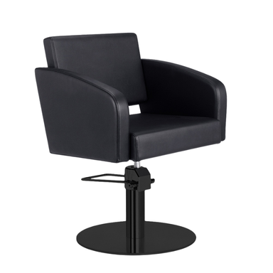 Salon Chair Loris Black Circle Base