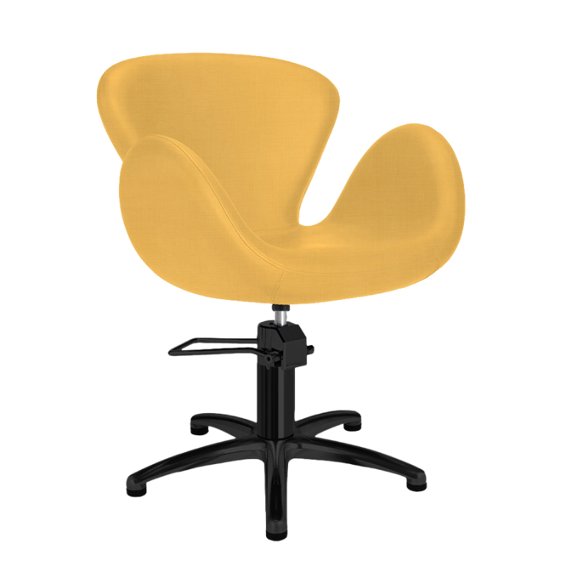 Salon Chair Chloe Yellow Black Star Base