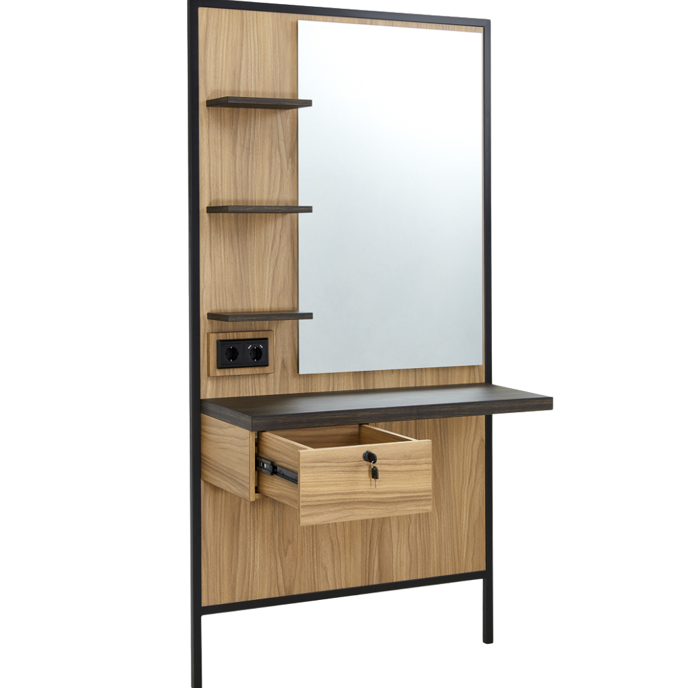 Salon Styling Unit Logan Wood