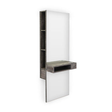 Salon styling unit mirror Rimini with storage