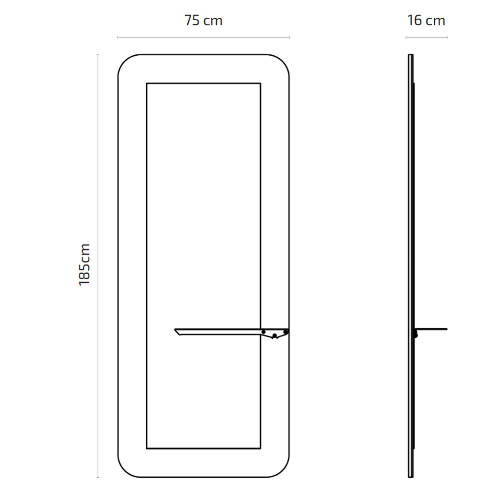 Styling Unit Zoel Dimensions