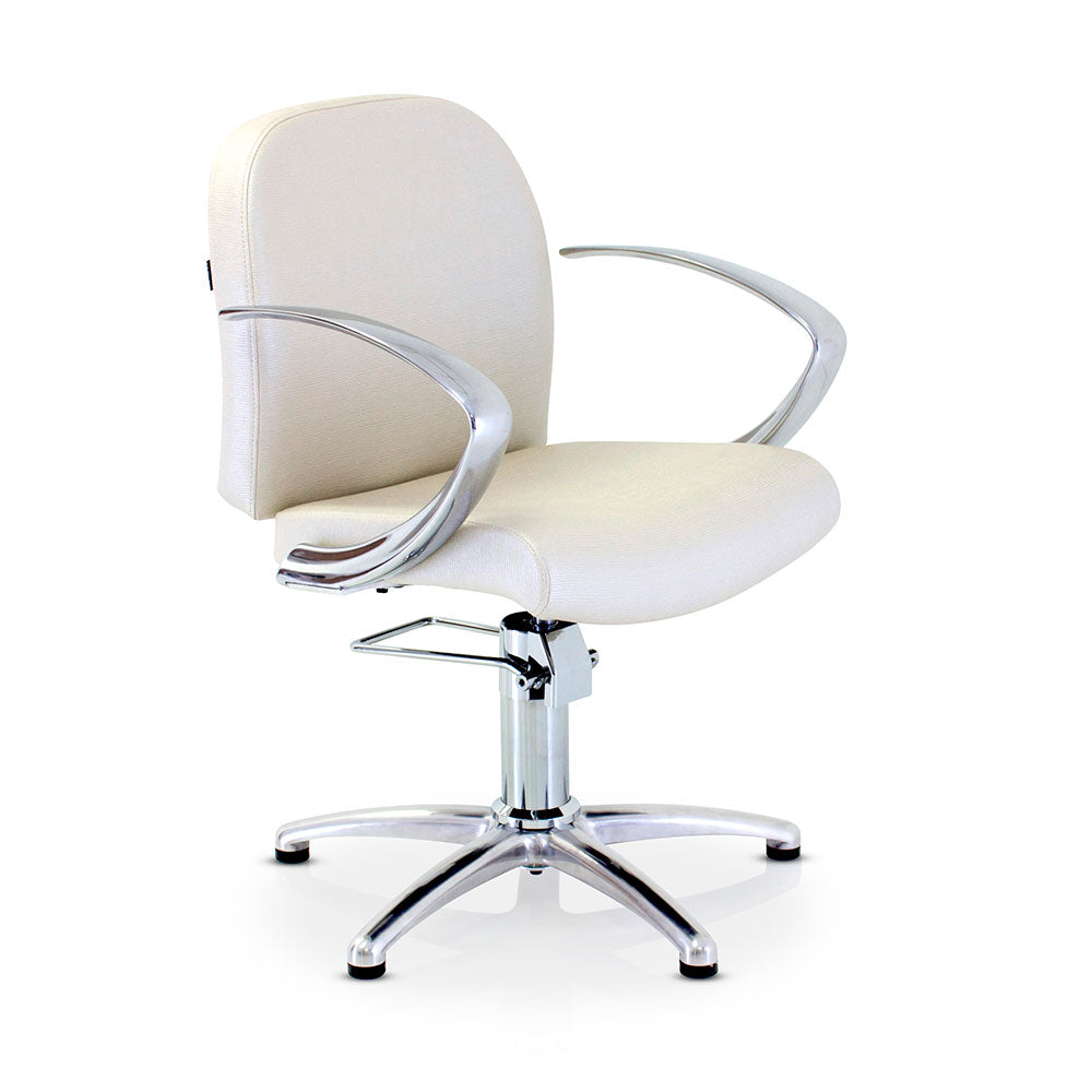 White Salon Styling Chair Evolution