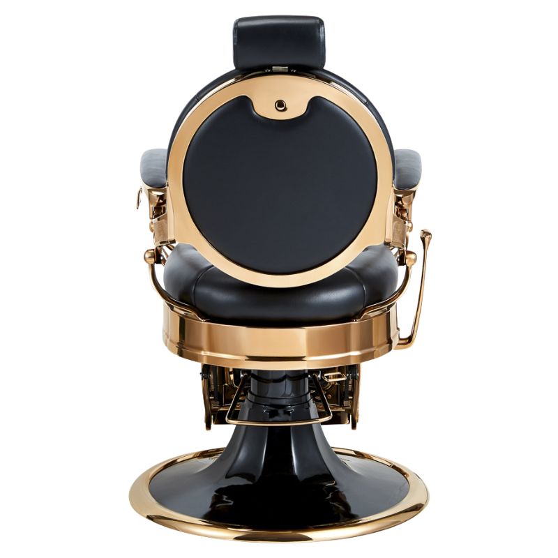 barbers chair kirk Rs gold and black barbering chair rear view 