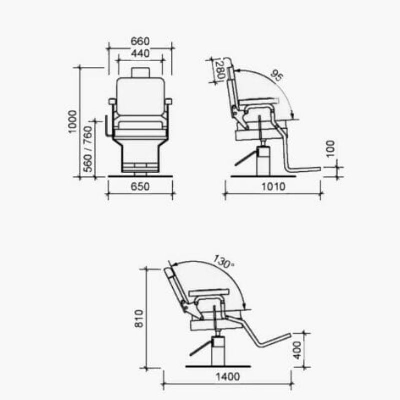 Hipster barber chair sizes 