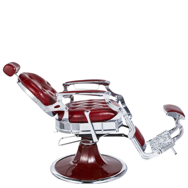 barber chair kirk r red barber chairs extended view 