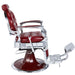 barber chair kirk r red barber chairs side view 