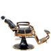 barber chairs kirk RS black and gold barbering chair extended view 