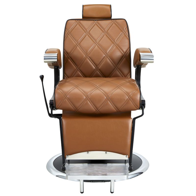 barber chairs hugo brown front vie barber chair 