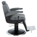 barber chairs hugo grey barber chair side view 