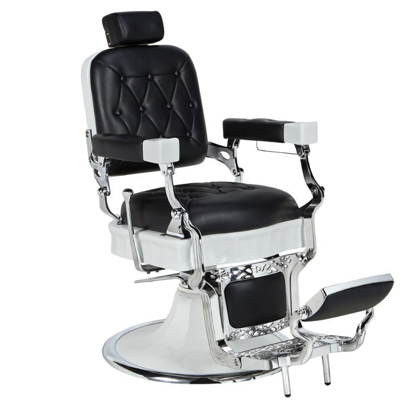 barber chairs Jones black barbering chair black seat main view 