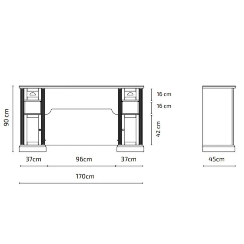 barber station dimensions