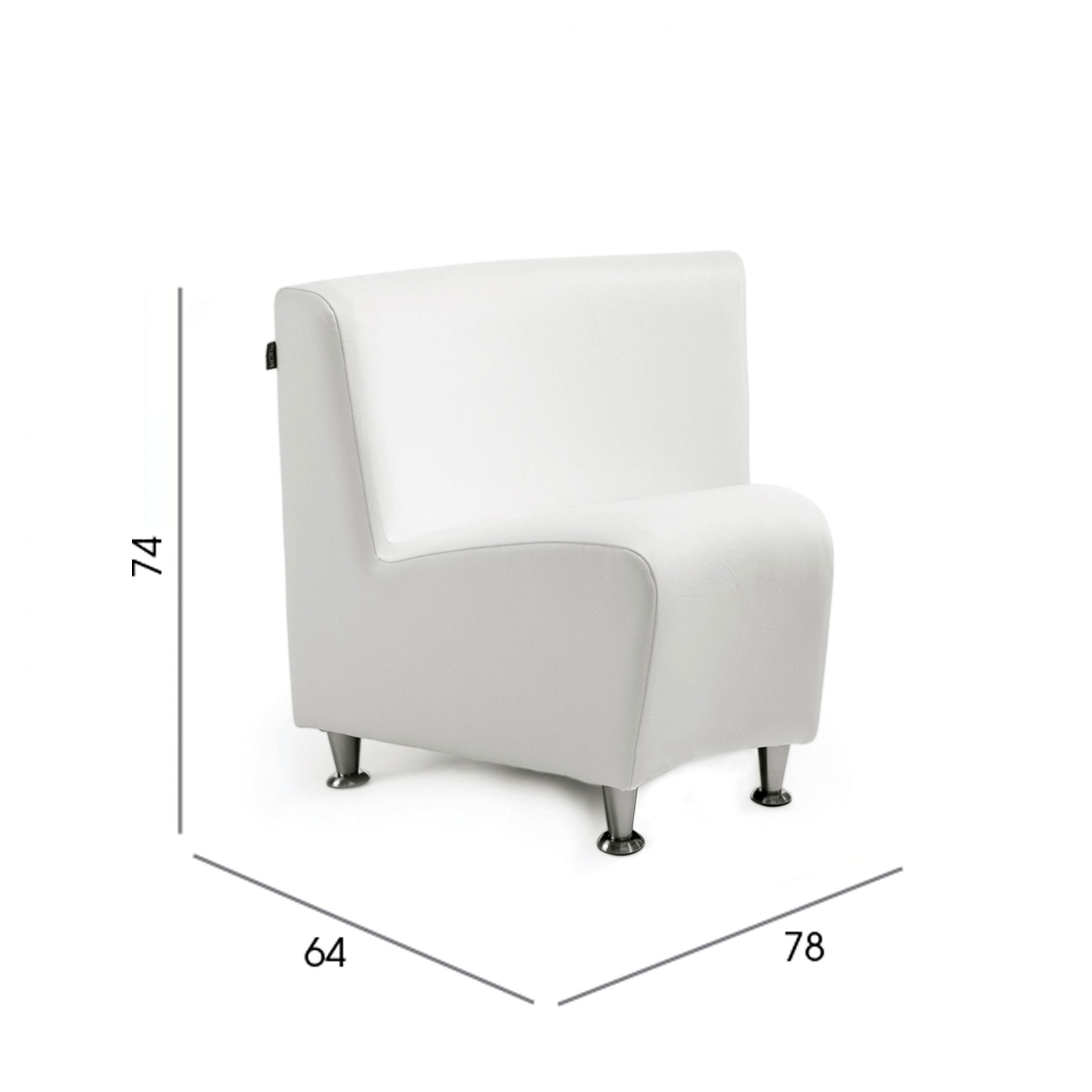 REM Reception Chair Curve - Elegance